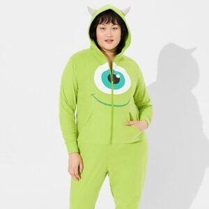 ❤️NWT VINTAGE TORRID PAJAMA - DISNEY MONSTERS INC. MIKE ONESIE PIXAR COSPLAY
